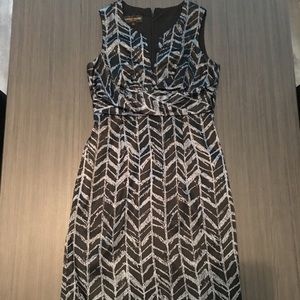 Dark and light blue dress